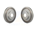 Front Coated Disc Brake Rotors Pair For Hyundai Kia Sorento Santa Fe Sport XL