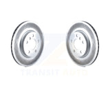 Front Coated Disc Brake Rotors Pair For Mini Cooper Clubman
