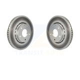 Front Coated Disc Brake Rotors Pair For Mazda CX-5 6