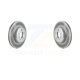 Front Coated Disc Brake Rotors Pair For BMW 528i xDrive