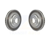 Front Coated Disc Brake Rotors Pair For BMW 535i xDrive 640i Gran Coupe 535d 5