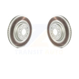 Front Coated Disc Brake Rotors Pair For Cadillac XT5 Buick Enclave XT6