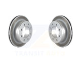 Rear Coated Brake Rotor Pair For Chevrolet Silverado 2500 HD GMC Express 3500 XL