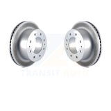 Rear Coat Brake Rotors Pair For Chevrolet Silverado 2500 HD GMC Sierra 1500 3500