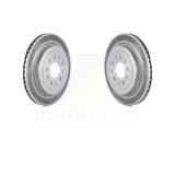 Rear Coated Disc Brake Rotors Pair For Cadillac ATS