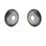Rear Coated Disc Brake Rotors Pair For Ford Focus