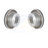 Rear Coated Disc Brake Rotors Pair For Ford F-250 Super Duty F-350 F-450