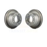 Rear Coated Disc Brake Rotors Pair For Dodge Ram 2500 1500 3500