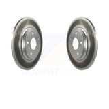 Rear Coated Brake Rotor Pair For Dodge Grand Caravan Journey Chrysler Town & Ram