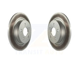 Rear Coated Disc Brake Rotors Pair For Volvo S40 C70 C30 V50