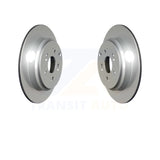 Rear Coated Disc Brake Rotors Pair For Honda Odyssey Pilot Acura MDX ZDX