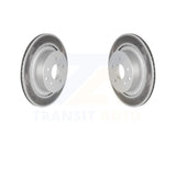 Rear Coated Disc Brake Rotors Pair For INFINITI G37 G35 Q60