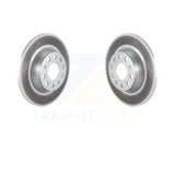 Rear Coated Brake Rotor Pair For Volkswagen Jetta Passat GTI Eos Audi A3 Quattro