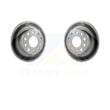 Rear Coat Disc Brake Rotor Pair For Volkswagen Jetta Beetle Eos Audi A3 GTI Golf
