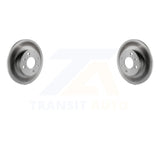 Rear Coated Disc Brake Rotors Pair For Fiat 500