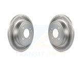 Rear Coated Disc Brake Rotors Pair For Hyundai Accent Kia Rio