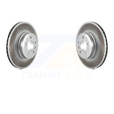 Rear Coated Disc Brake Rotors Pair For BMW X5 X6