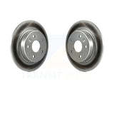 Rear Coated Disc Brake Rotors Pair For Chevrolet Cruze Volt Bolt EV EUV