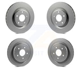 Front Rear Coated Disc Brake Rotors Kit For Chevrolet Corvette Cadillac XLR