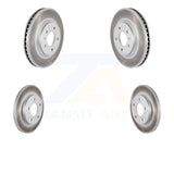 Front Rear Coated Disc Brake Rotors Kit For Chevrolet Impala Limited