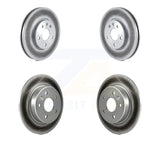 Front Rear Coated Disc Brake Rotors Kit For Chevrolet Cruze Volt Bolt EV EUV