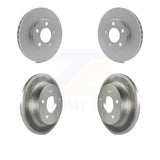 Front Rear Coated Disc Brake Rotors Kit For Ford Mustang