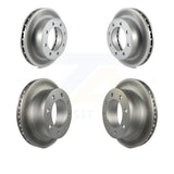 Front Rear Coated Disc Brake Rotors Kit For Ford F-250 Super Duty Excursion 4WD