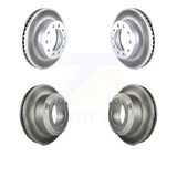 Front Rear Coated Brake Rotors Kit For Ford F-450 Super Duty F-550 International