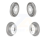 [Front+Rear] 2010-2011 Ford F-150 With 7 Lug Wheels Premium OE Coated Rotors Brake Kit For Max Braking