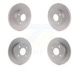 Front Rear Coated Disc Brake Rotors Kit For Ford Fiesta