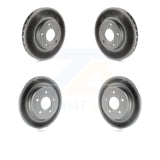 Front Rear Coated Disc Brake Rotors Kit For Ford Focus