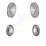 Front Rear Coated Disc Brake Rotors Kit For Ford Mustang