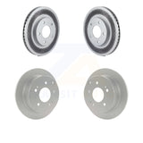 Front Rear Coated Disc Brake Rotors Kit For Mitsubishi Galant