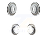 [Front+Rear] 2003-2007 Jeep Liberty Premium OE Coated Rotors Brake Kit For Max Braking