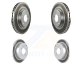 Front Rear Coated Disc Brake Rotors Kit For Mitsubishi Outlander