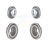 Front Rear Coated Disc Brake Rotors Kit For Ram 2500 3500 1500 Dodge