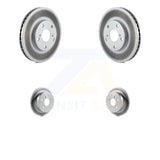 Front Rear Coated Disc Brake Rotors Kit For Toyota Camry