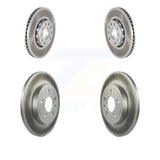 Front Rear Coated Brake Rotors Kit For Audi A4 Quattro With 288mm Diameter Rotor