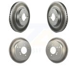 Front Rear Coated Disc Brake Rotors Kit For Kia Sportage Hyundai Tucson