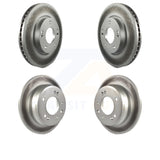 Front Rear Coated Disc Brake Rotors Kit For Hyundai Elantra Tucson Kia Sportage
