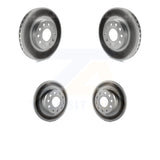 Front Rear Coated Brake Rotors Kit For Volkswagen Audi Beetle A3 Golf SportWagen