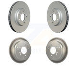 Front Rear Coated Disc Brake Rotors Kit For Hyundai Tucson Kia Sportage