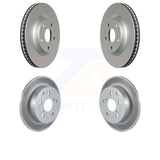 Front Rear Coated Disc Brake Rotors Kit For Toyota Matrix Pontiac Vibe