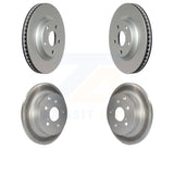 Front Rear Coated Disc Brake Rotors Kit For Toyota RAV4