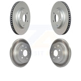 Front Rear Coated Disc Brake Rotors Kit For Toyota RAV4 Lexus HS250h