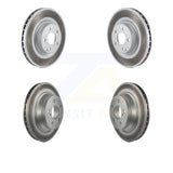 Front Rear Coated Brake Rotors Kit For Mercedes-Benz GLK350 CLS550 CLS500 GLK250
