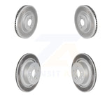 Front Rear Coated Disc Brake Rotors Kit For INFINITI G37 G35 Q60