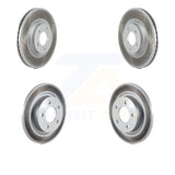 Front Rear Coated Disc Brake Rotors Kit For Mazda 3