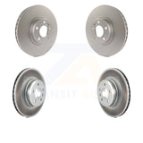 Front Rear Coated Disc Brake Rotors Kit For BMW X5 X6