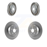 Front Rear Coated Disc Brake Rotors Kit For Ford Escape